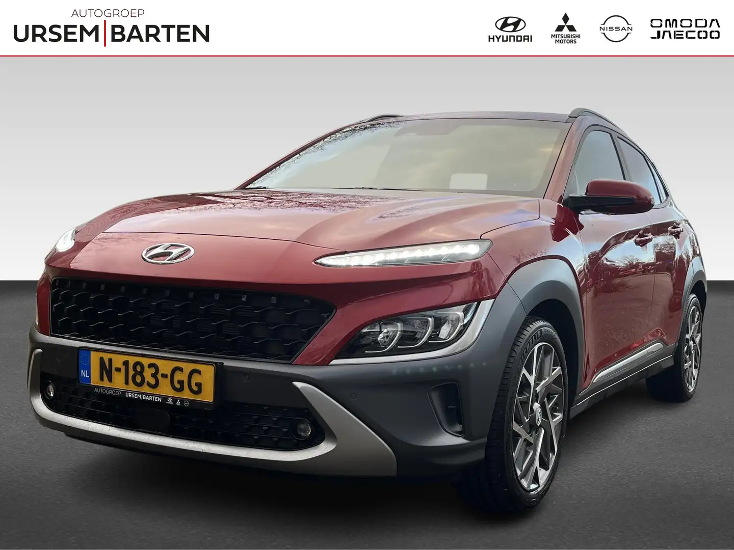 Hyundai KONA 1.6 GDI HEV Premium | Unieke kmstand! Rouge - 1