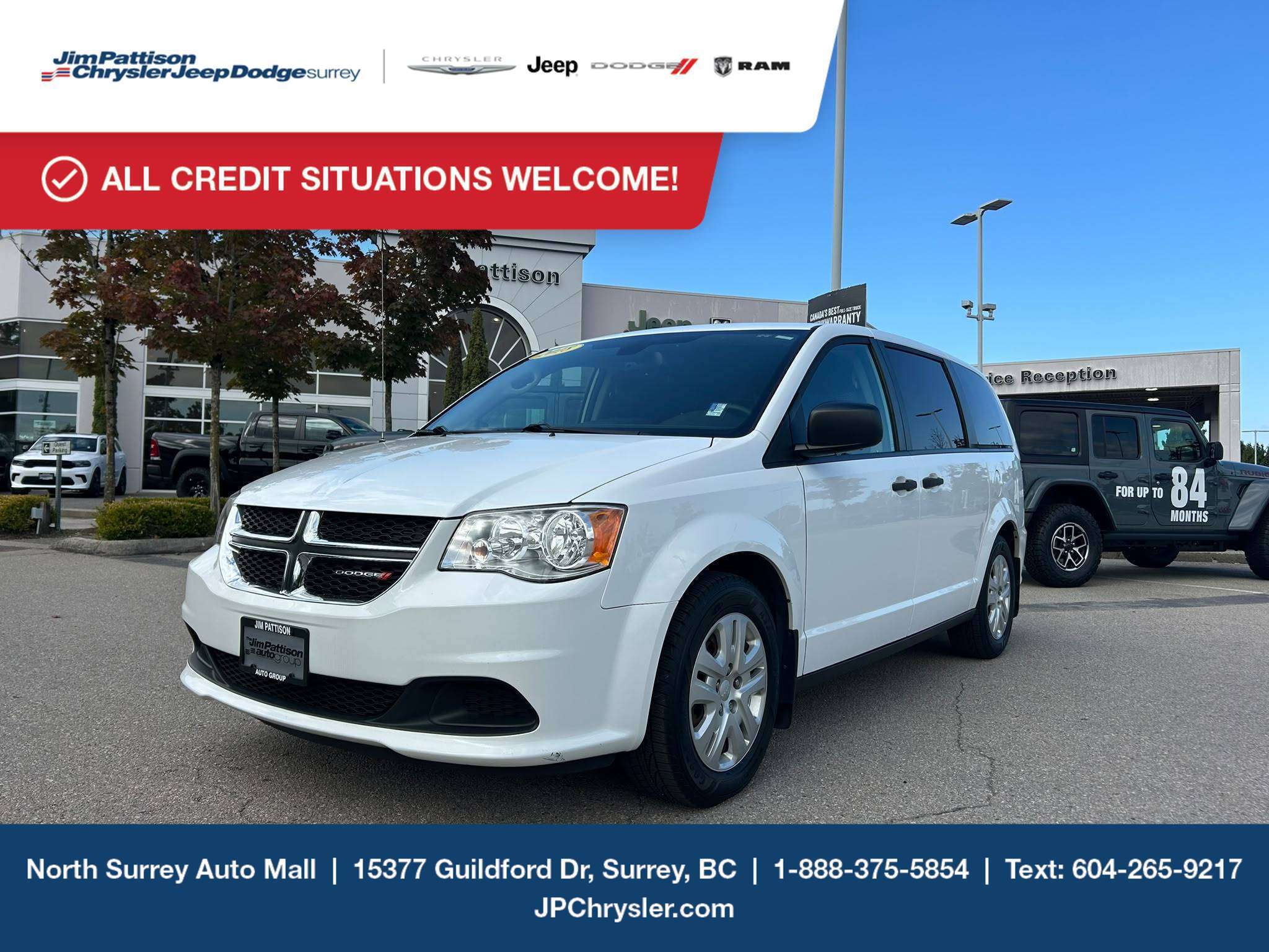 White 2018 Dodge Grand Caravan Minivan  Automatic