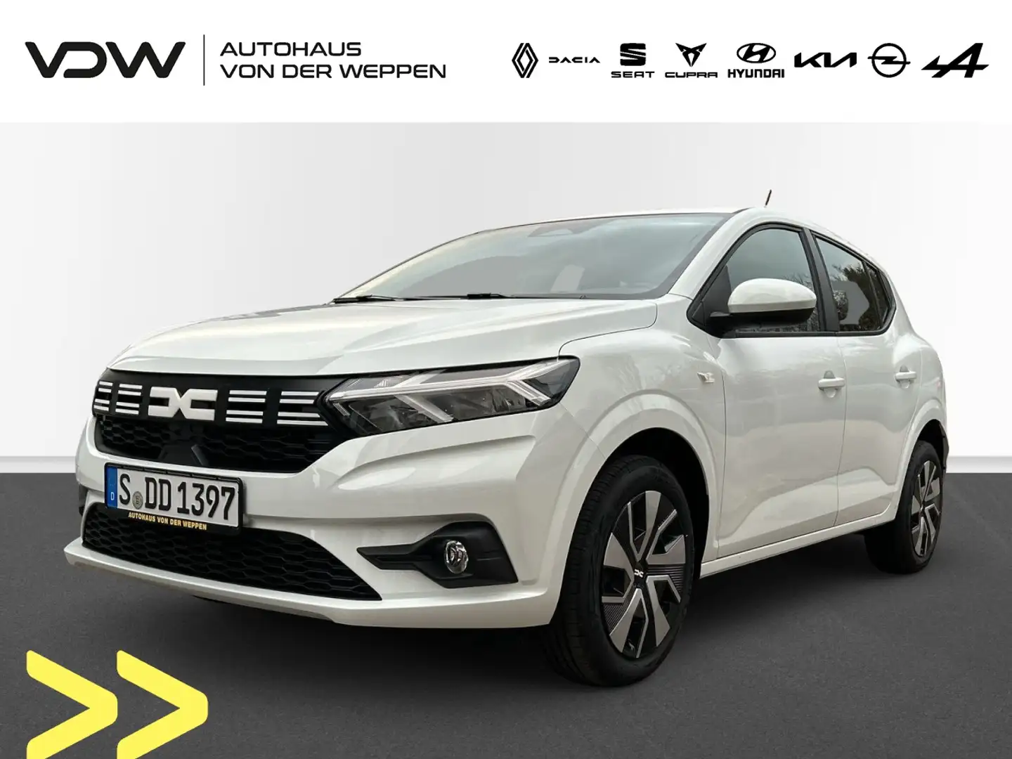 Dacia Sandero III Expression Eco-G 100 Klima Einparkhilfe Blanc - 1
