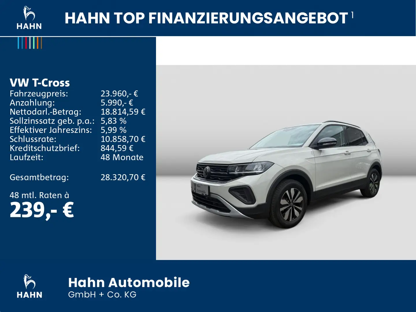 Volkswagen T-Cross GOAL 1,0TSI 85kW TRAVEL ACC KLIMA LED Grau - 2