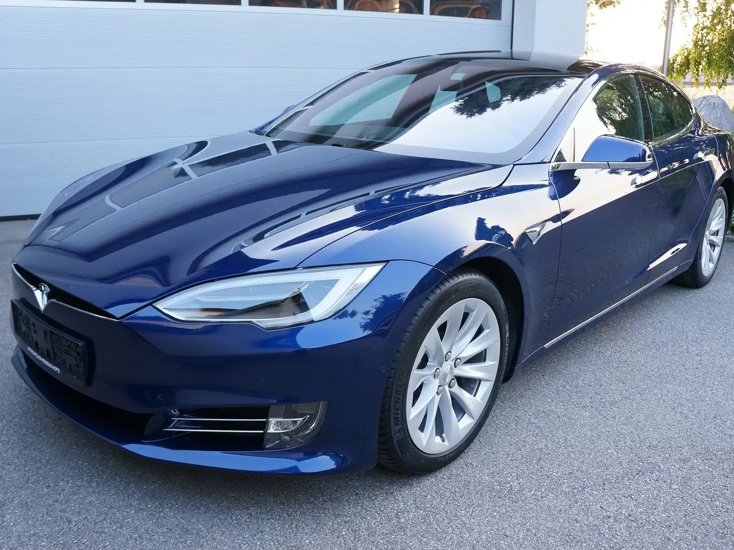 Tesla Model S 100D Long Range Erstbesitz | 1a Zustand Blau - 1