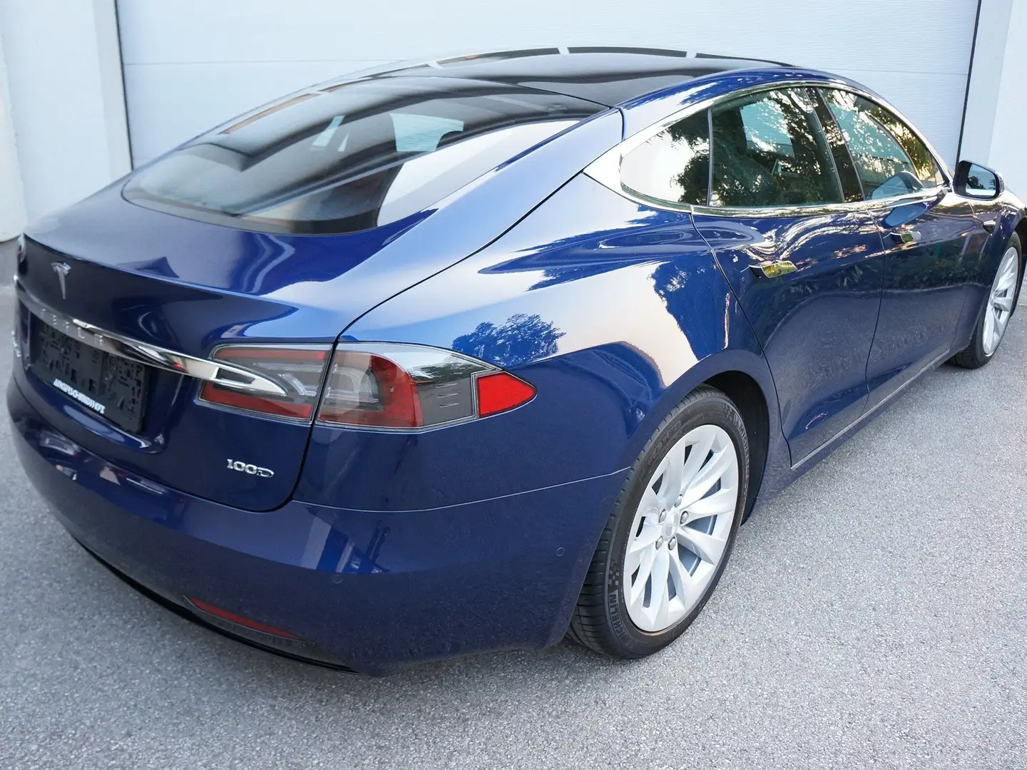 Tesla Model S 100D Long Range Erstbesitz | 1a Zustand Blau - 2