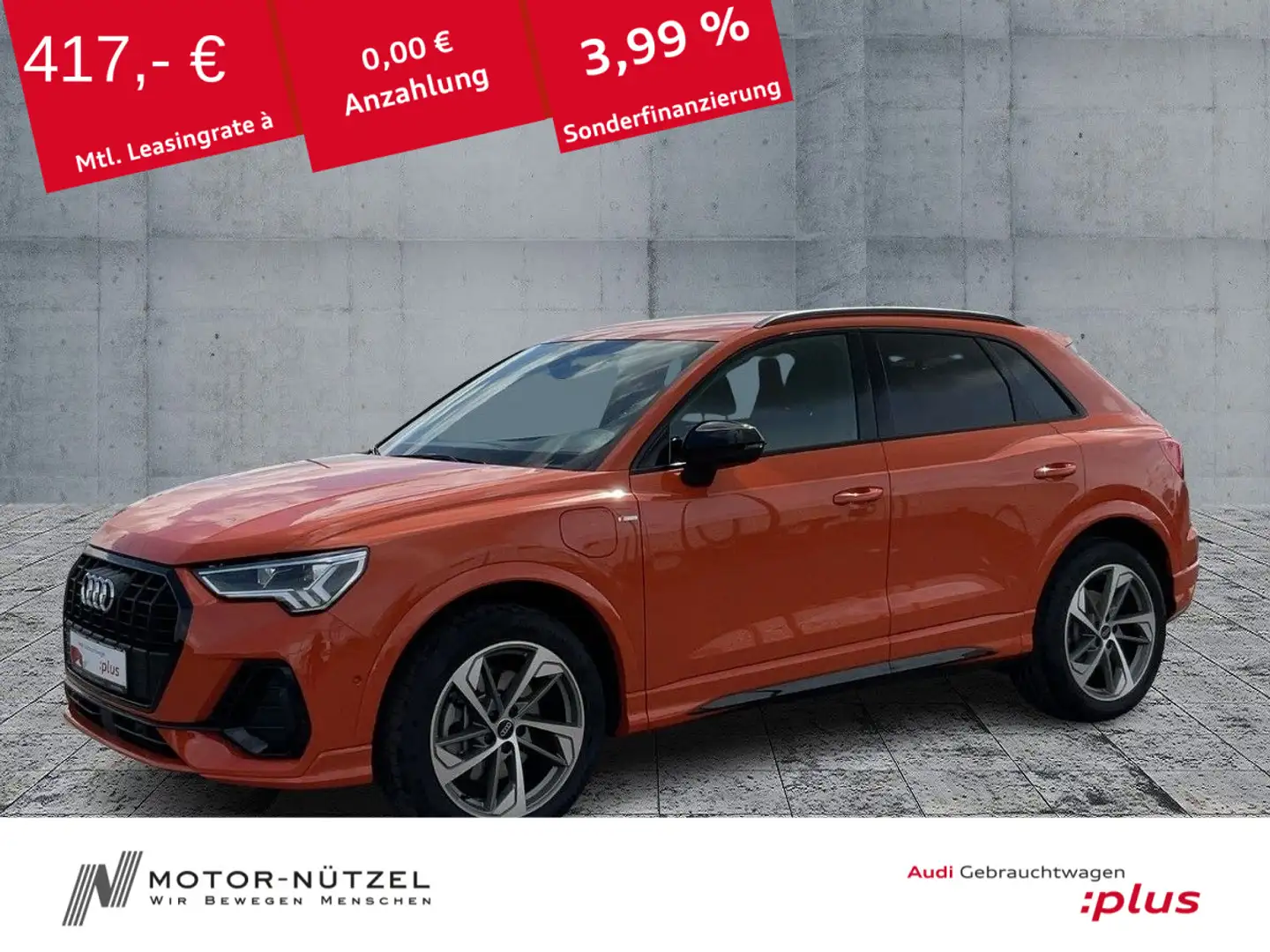 Audi Q3 45 TFSI e S-TR S-LINE LED+NAV+PDC+ACC+19"+AHK Orange - 1