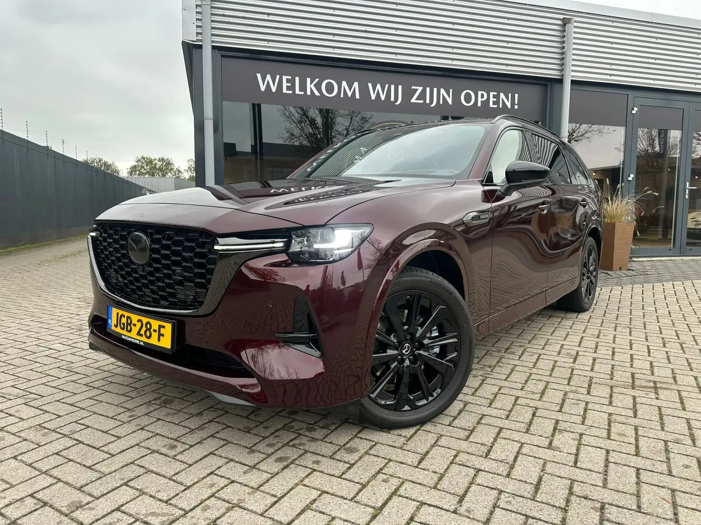 Mazda CX-80 2.5 e-SkyActiv PHEV Homura Plus 7 pers TREKHAAK | Rood - 2