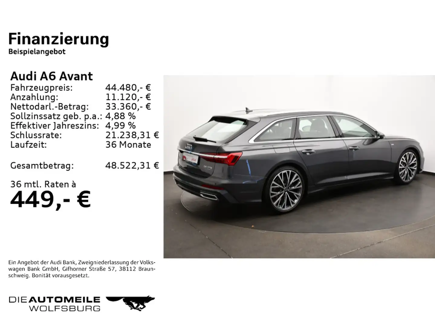Audi A6 55 TFSI S-tronic quattro Standhzg/ACC/P Grau - 2
