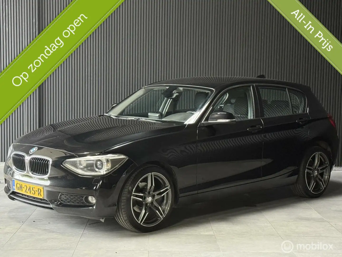 BMW 116 1-serie 116i High Executive|AUT|LED|CRUISE| Zwart - 1