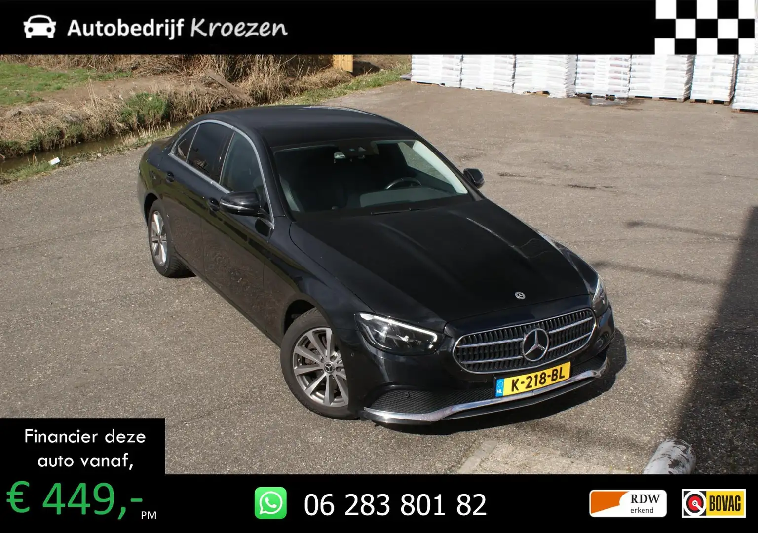 Mercedes-Benz E 200 Business Solution | Facelift model| Wide Screen | Zwart - 1