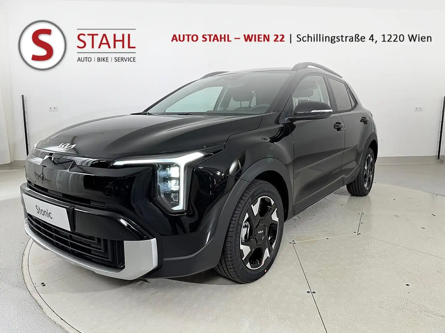 Kia Stonic STONIC/SILBER/1.0 TGDI/MT6/100/MY26|Auto Stahl W22 Schwarz - 1