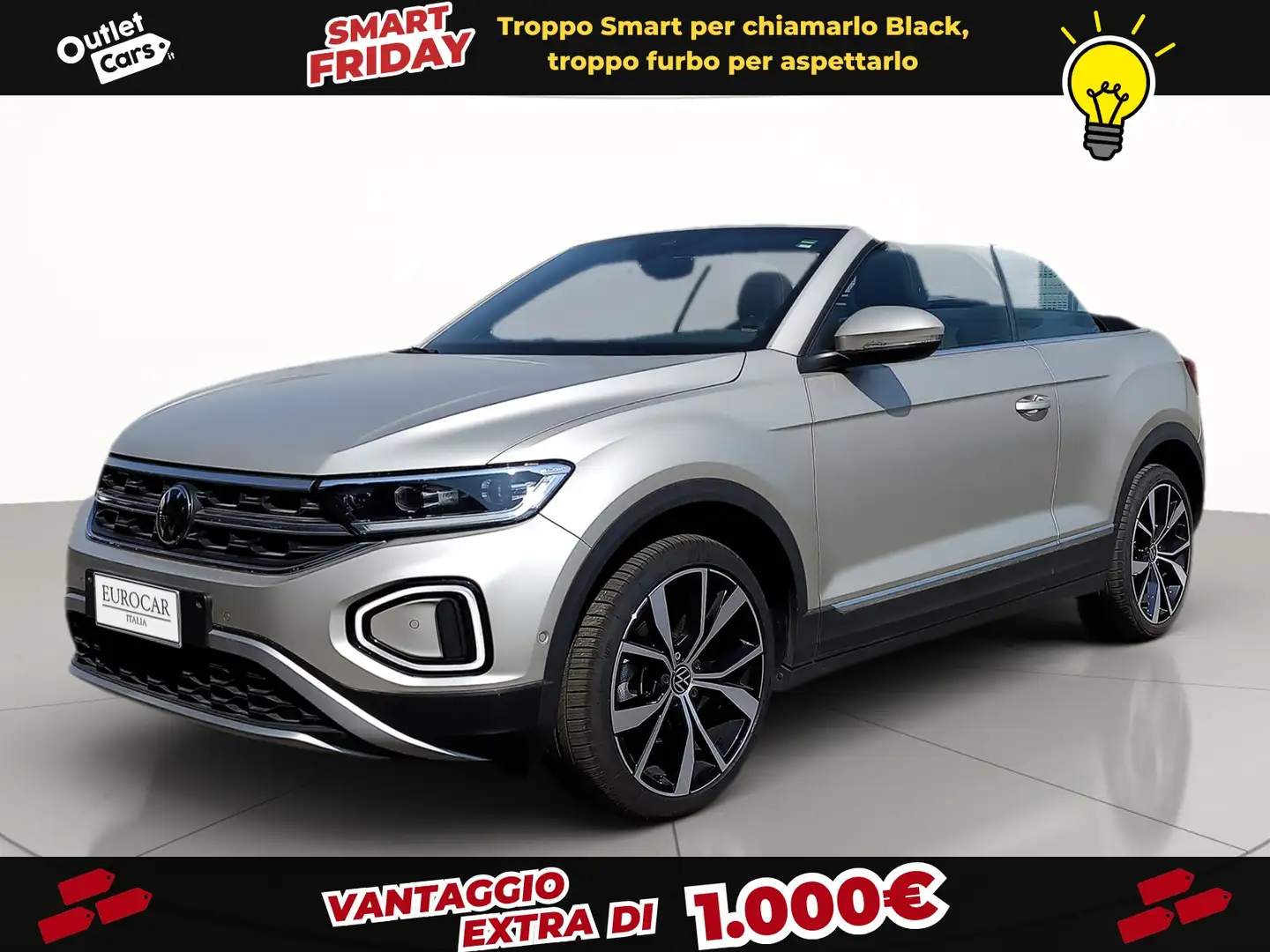 Volkswagen T-Roc cabriolet 1.5 tsi style dsg Grau - 1