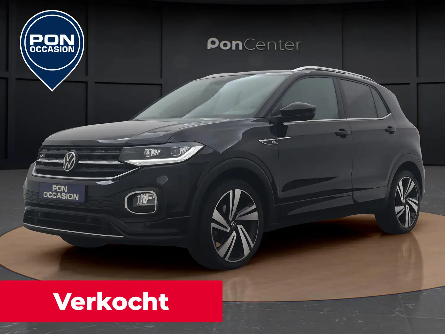 Volkswagen T-Cross 1.0 TSI R-Line | Navigatie | Camera | ACC | Keyles Zwart - 1
