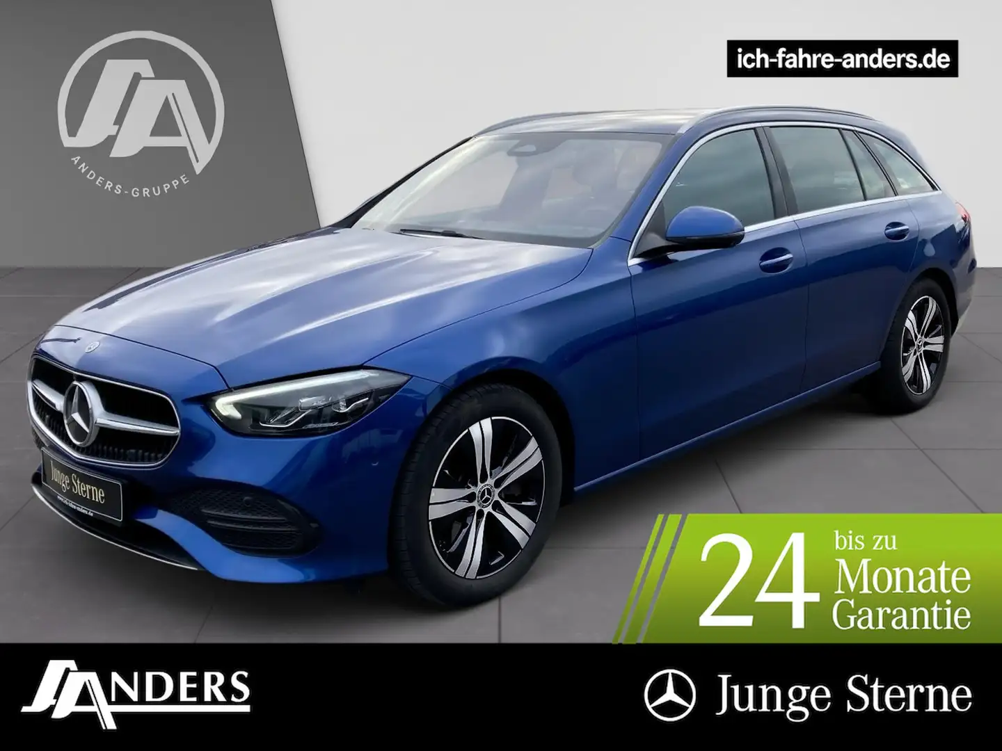 Mercedes-Benz C 200 d T Avantgarde AdvPLus+MBUX+LED+360+Navi+ Blau - 1