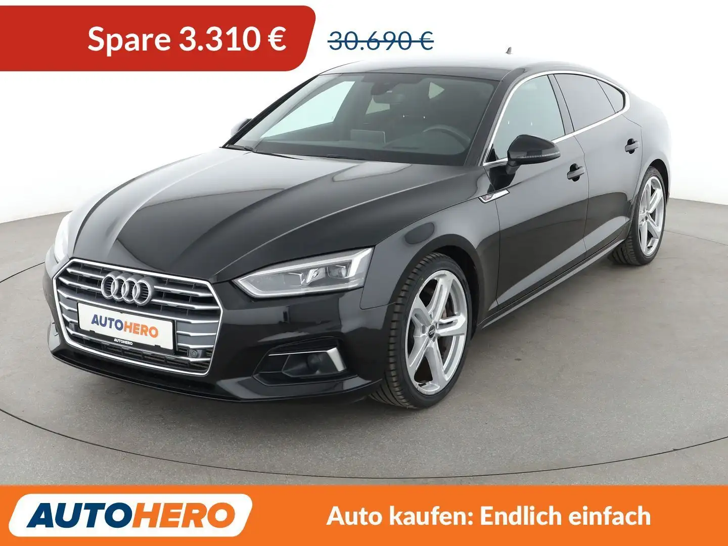 Audi A5 2.0 TFSI Sport Aut.*NAVI*LED*HUD*ACC*CAM*PDC* Schwarz - 1