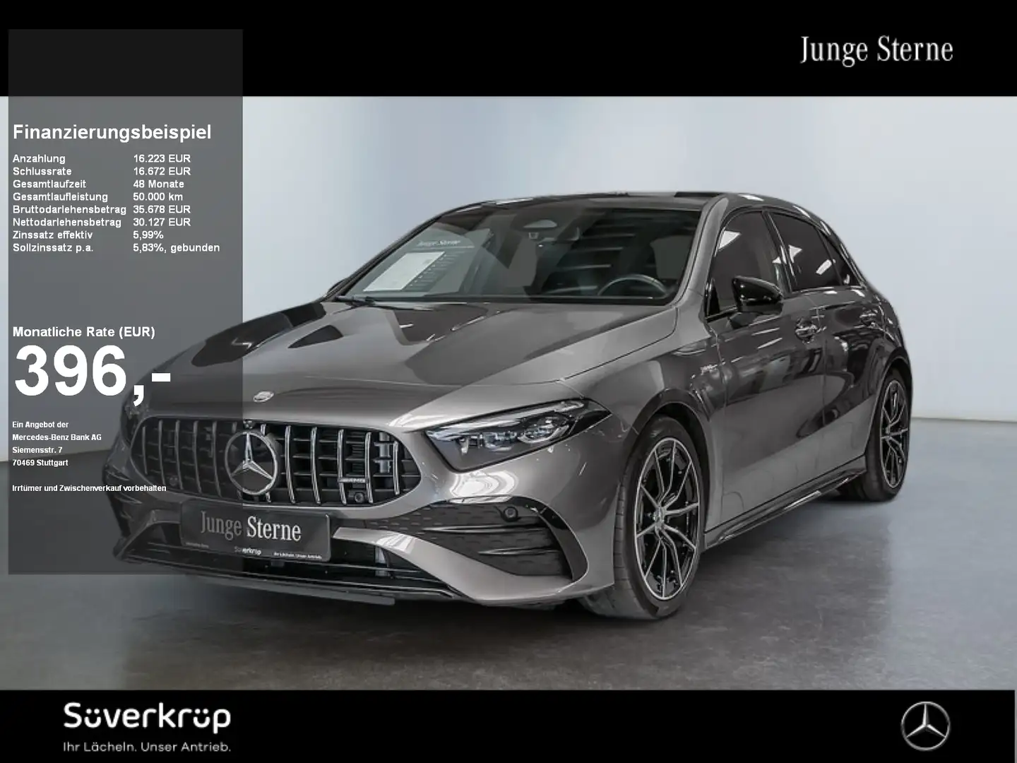 Mercedes-Benz A 35 AMG 4M , AMG BURM NIGHT PREMIUM MULTI 360 Grau - 1