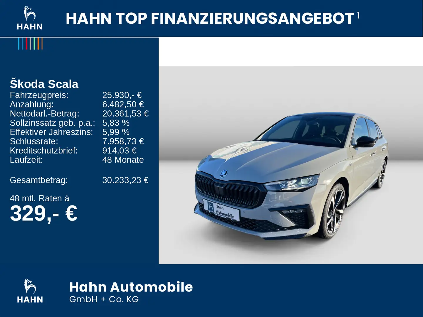 Skoda Scala 1.0TSI DSG Monte Carlo Cam Voll-LED Pano Grau - 2