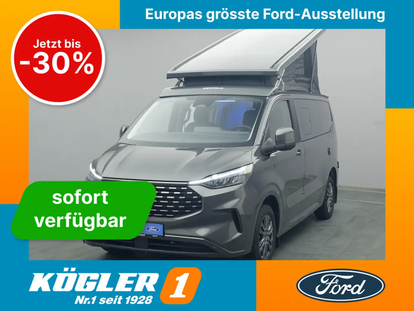 Ford Nugget Titanium 170PS Aut./Sitz-P./Navi  -20%* Grau - 1