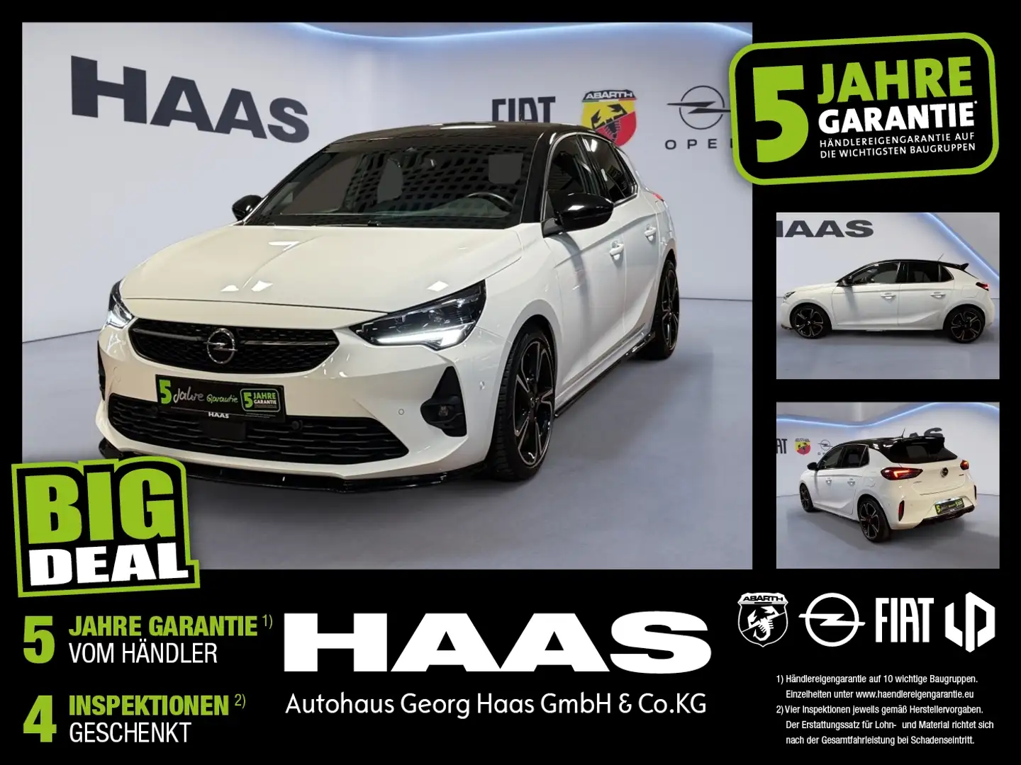 Opel Corsa F 1.2 Turbo Ultimate Klimaautomatik Blanc - 1