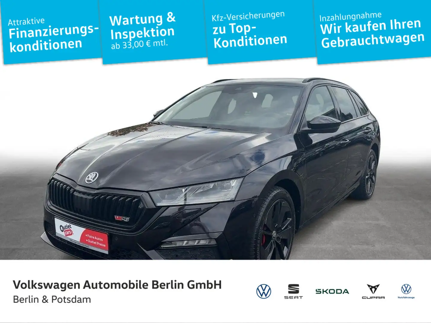 Skoda Octavia Combi RS iV 1.4TSI 1st Edition NAVI MATR Noir - 1