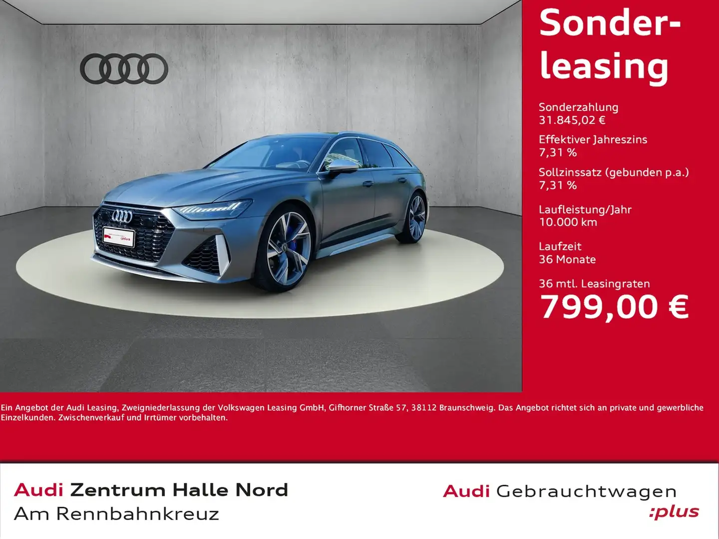 Audi RS6 RS 6 Avant 4.0 TFSI quattro Gris - 1