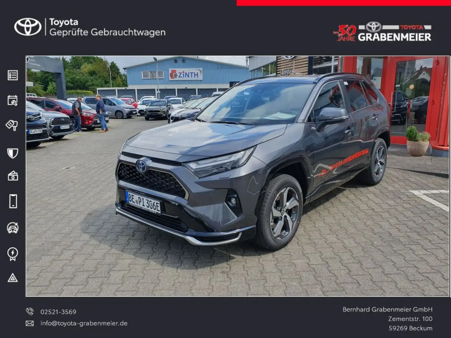 Toyota RAV 4 Plug-in-Hybrid Teamplayer (XA5) Gris - 1