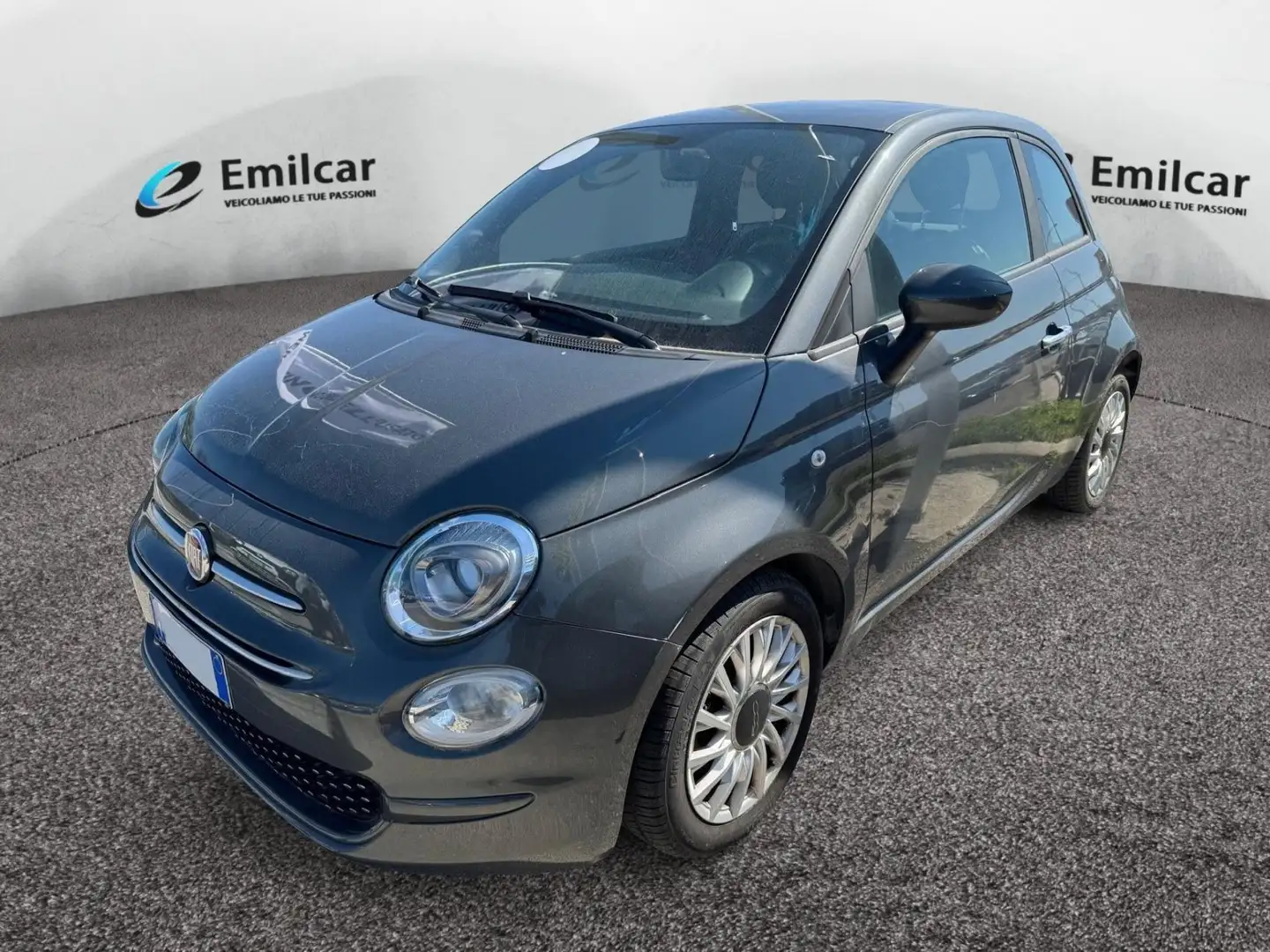 Fiat 500 1.0 FireFly Hybrid Lounge Gris - 1