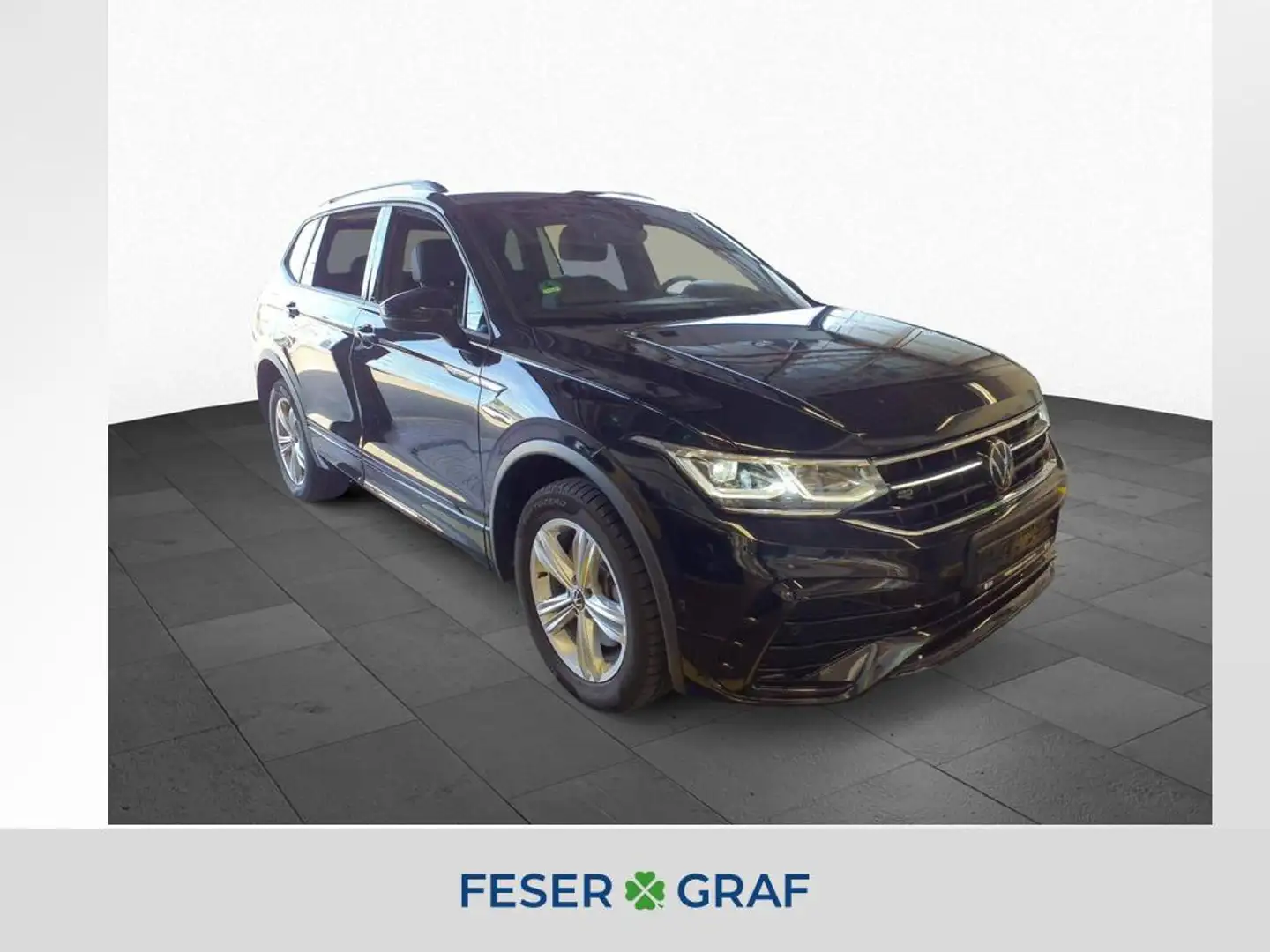 Volkswagen Tiguan Allspace 2.0 TDI DSG 4M R-LINE PANO ACC Schwarz - 1