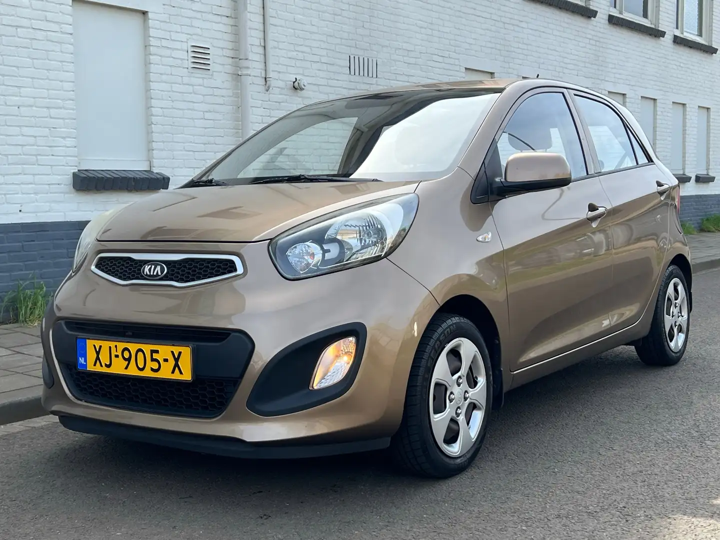 Kia Picanto 1.0 CVVT Airco|5drs|Elektr.pakket|Netjes! Brązowy - 2