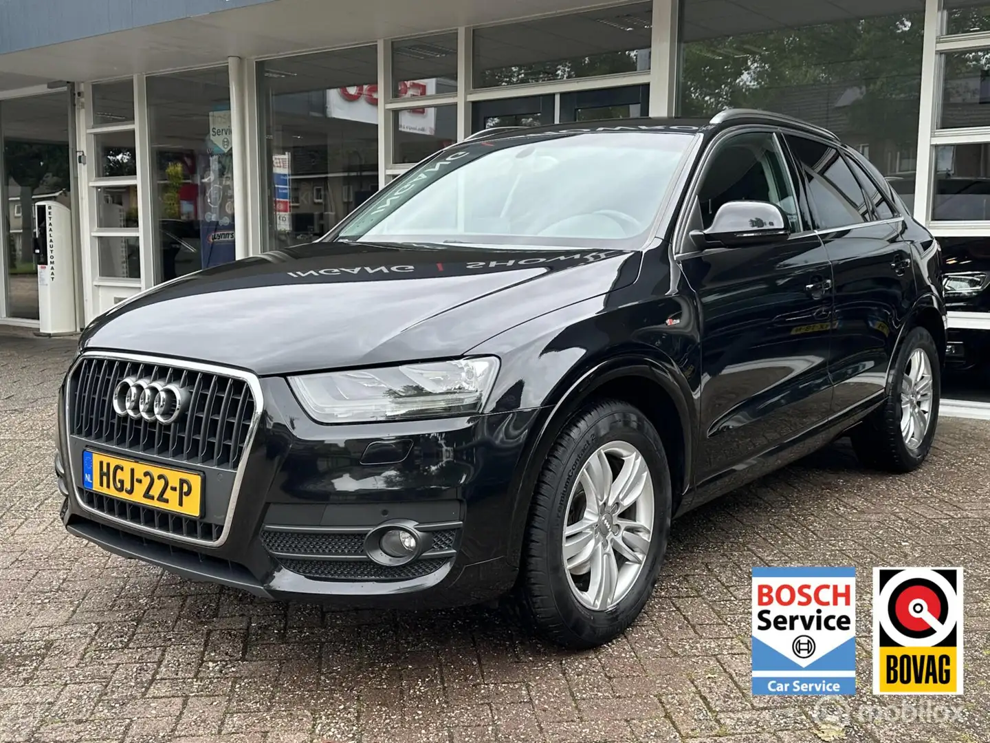 Audi Q3 1.4 TFSI S-Line Climat, Leer, Navi, Pdc, LM.. Zwart - 1