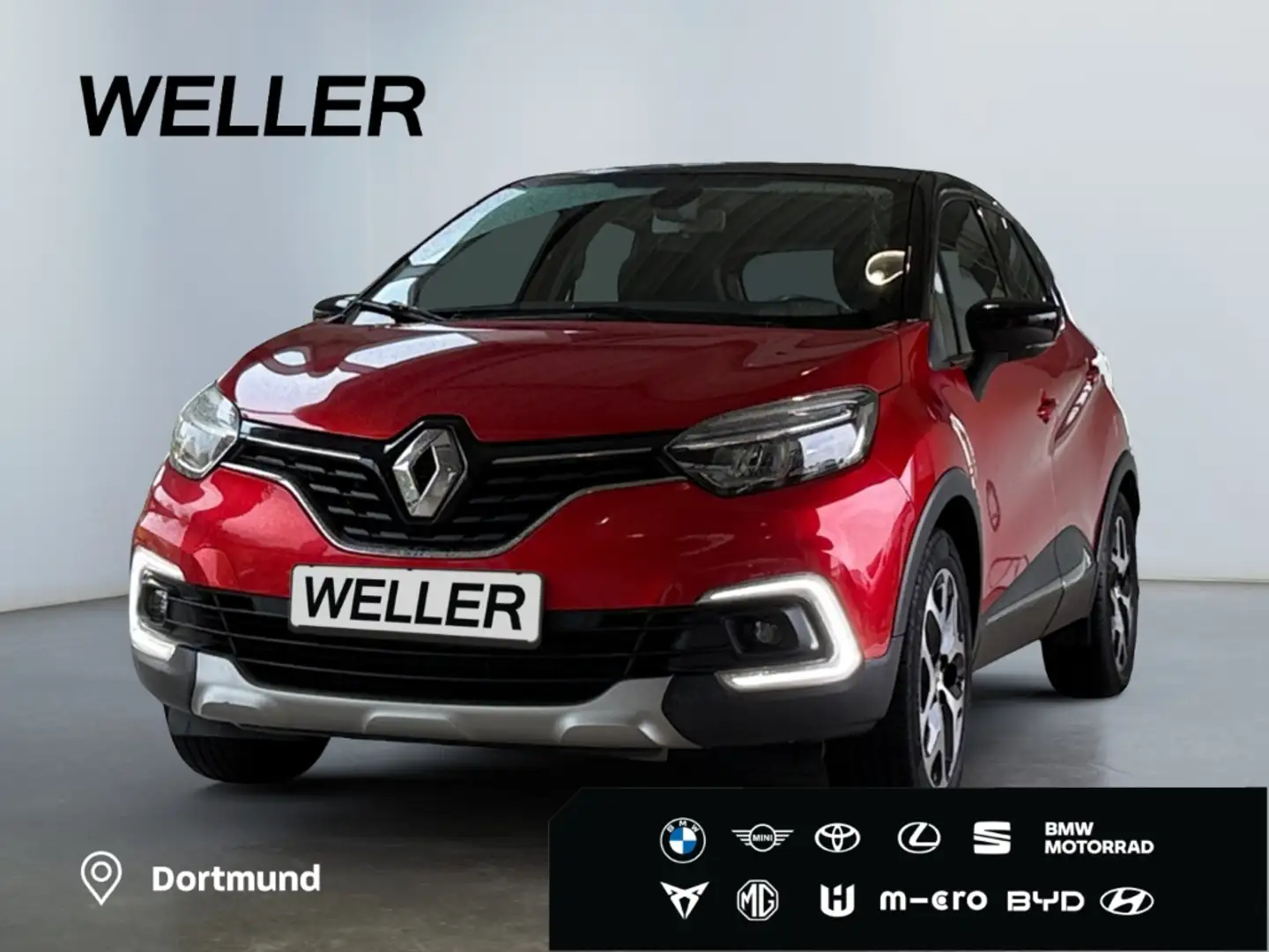 Renault Captur TCe 90 INTENS *LED*SHZ*Keyless*PDC hi*Navi* Rood - 1