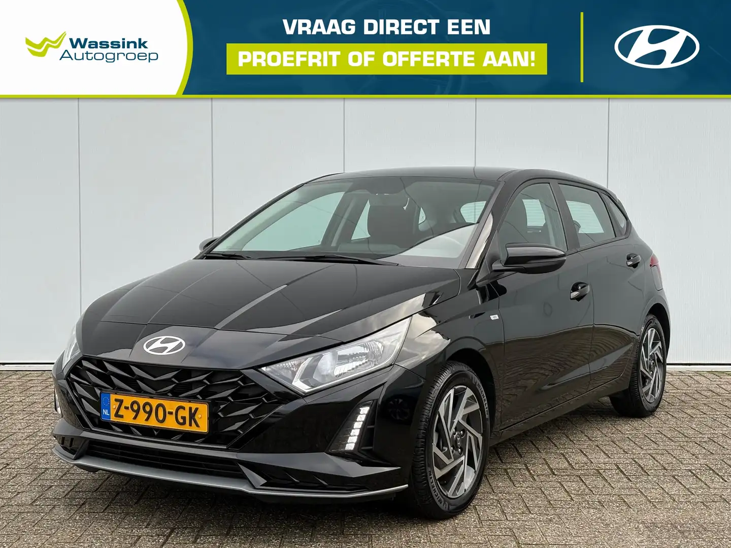 Hyundai i20 1.0 T-GDI 48V MHEV 100pk 7DCT Comfort Smart | Lane Zwart - 1