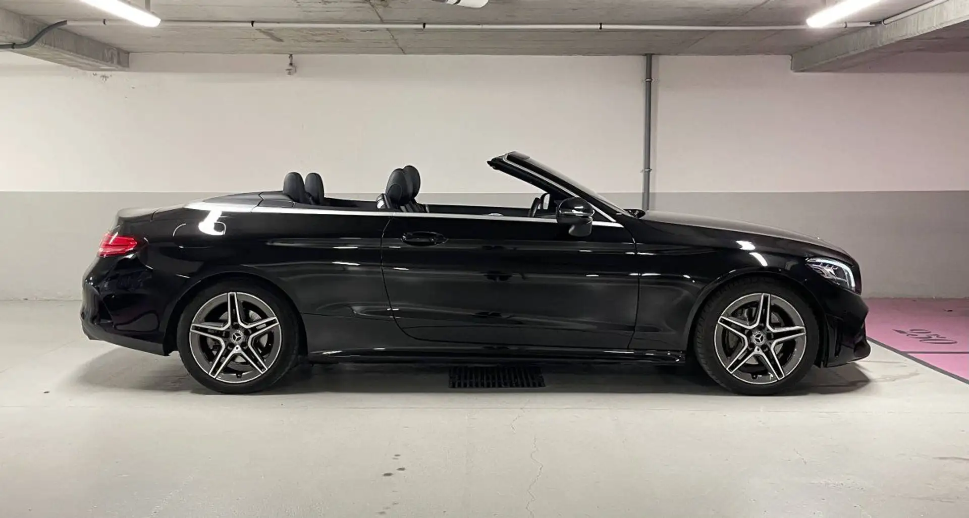 Mercedes-Benz C 200 Cabriolet 200 184ch AMG Line 9G-Tronic Euro6d-T Negro - 2