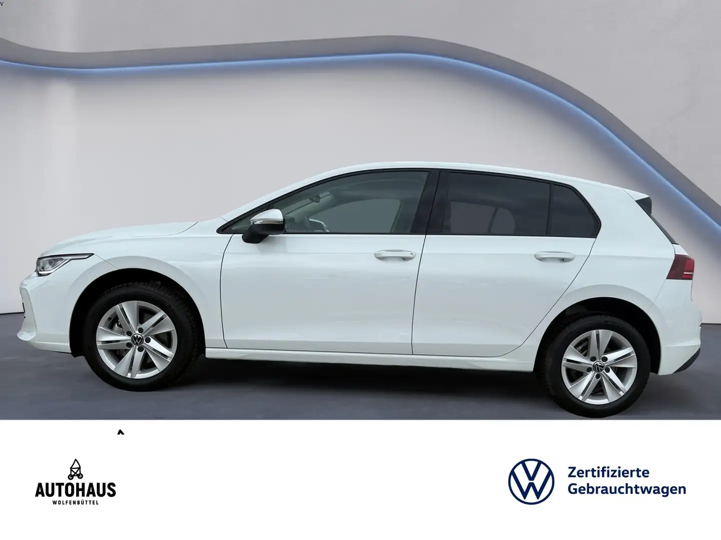 Volkswagen Golf VIII Life 1.5 eTSI DSG LED NAV SHZ STANDH Blanco - 2