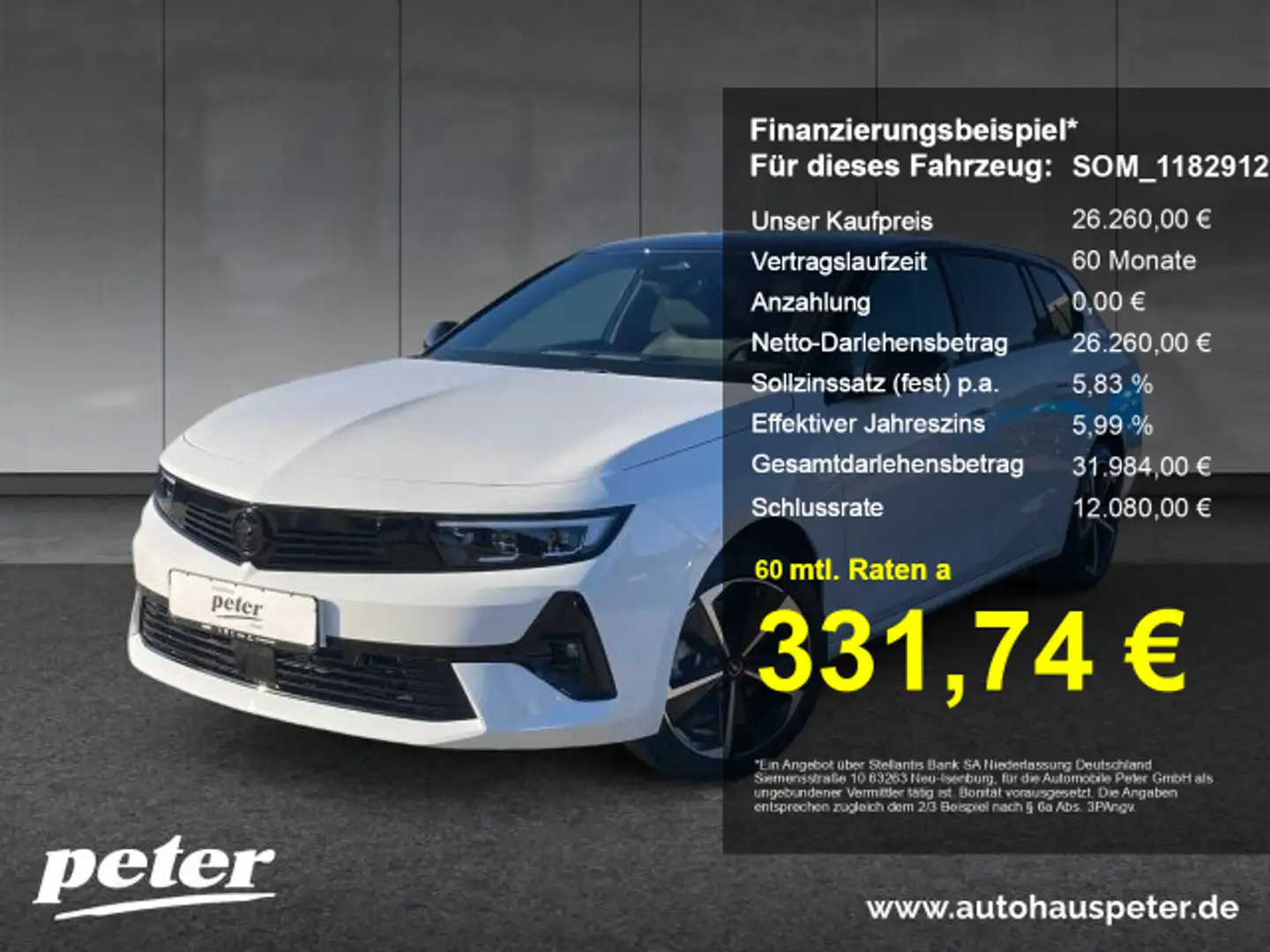 Opel Astra Astra L 1.2 Turbo GS Verfügbar ab 17.10.2025 Weiß - 1