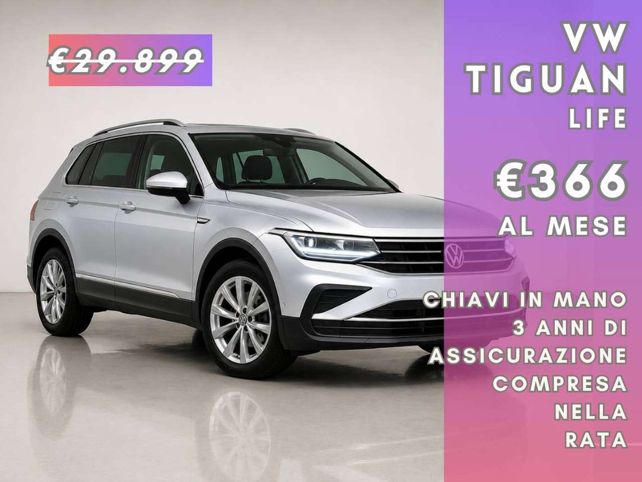 Volkswagen Tiguan Life 2.0 tdi 150cv dsg + Teck Pack