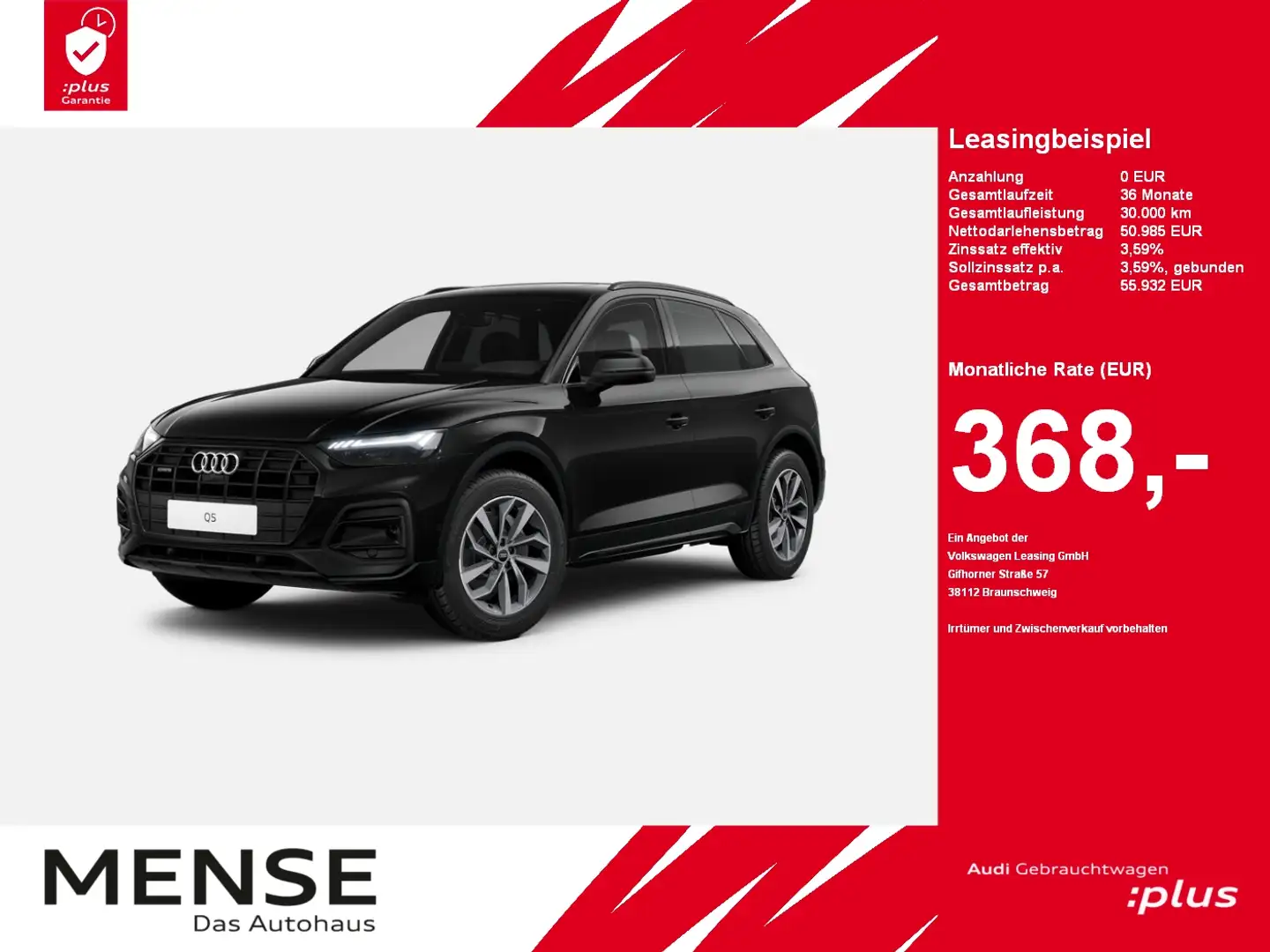 Audi Q5 45 TFSI quattro S tronic Advanced |Matrix|ACC Schwarz - 1