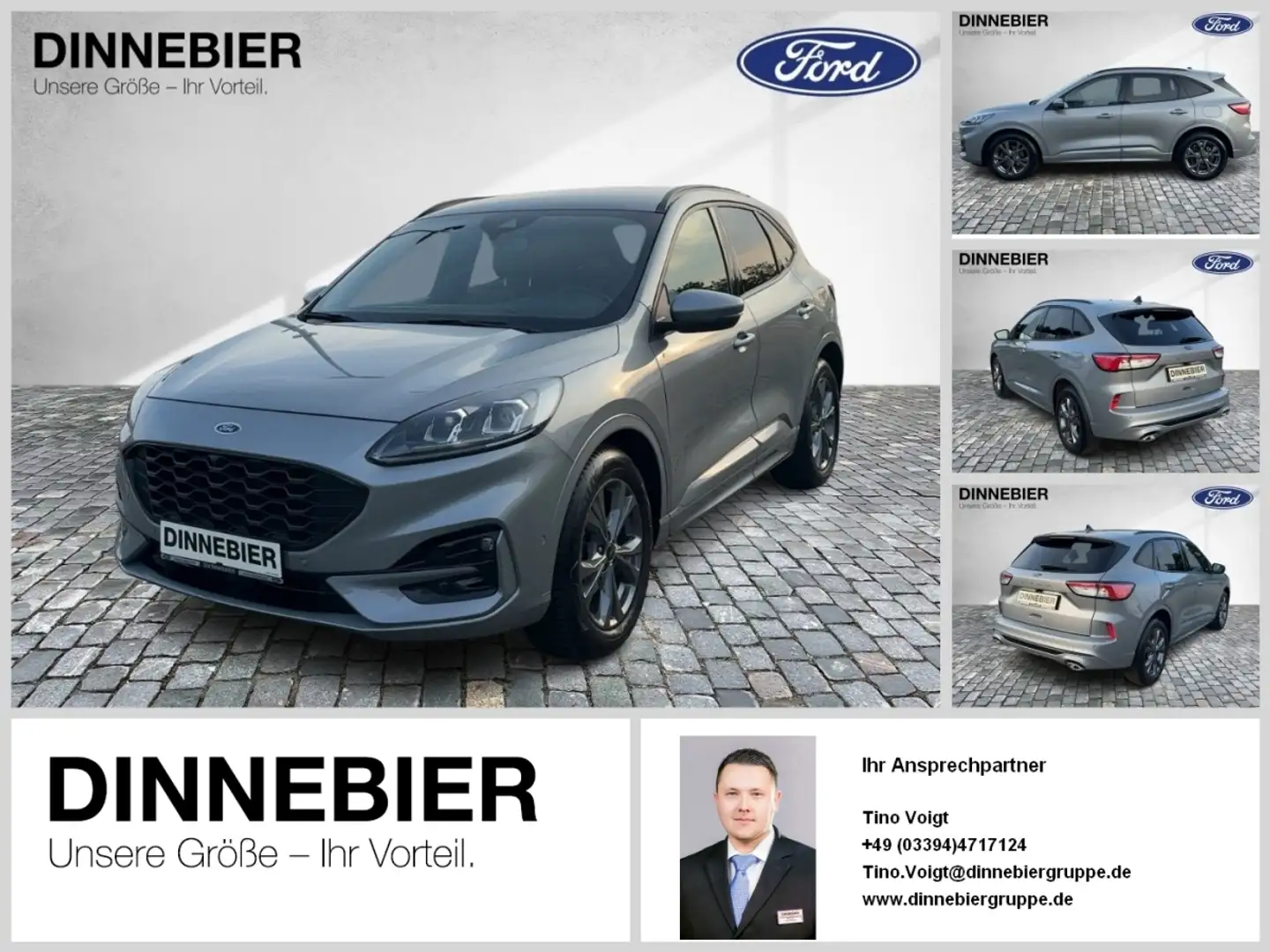 Ford Kuga ST-Line X LED+AHK+Kamera+Winterpaket Argent - 1