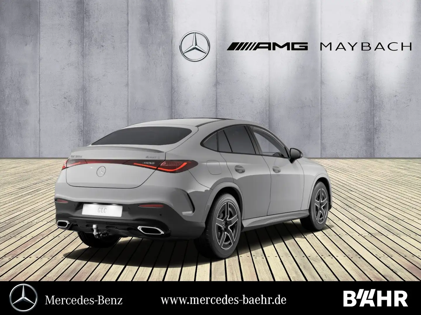 Mercedes-Benz GLC 300 GLC 300 d 4M Coupé AMG+Night/Pano/AHK/Distronic Grau - 2