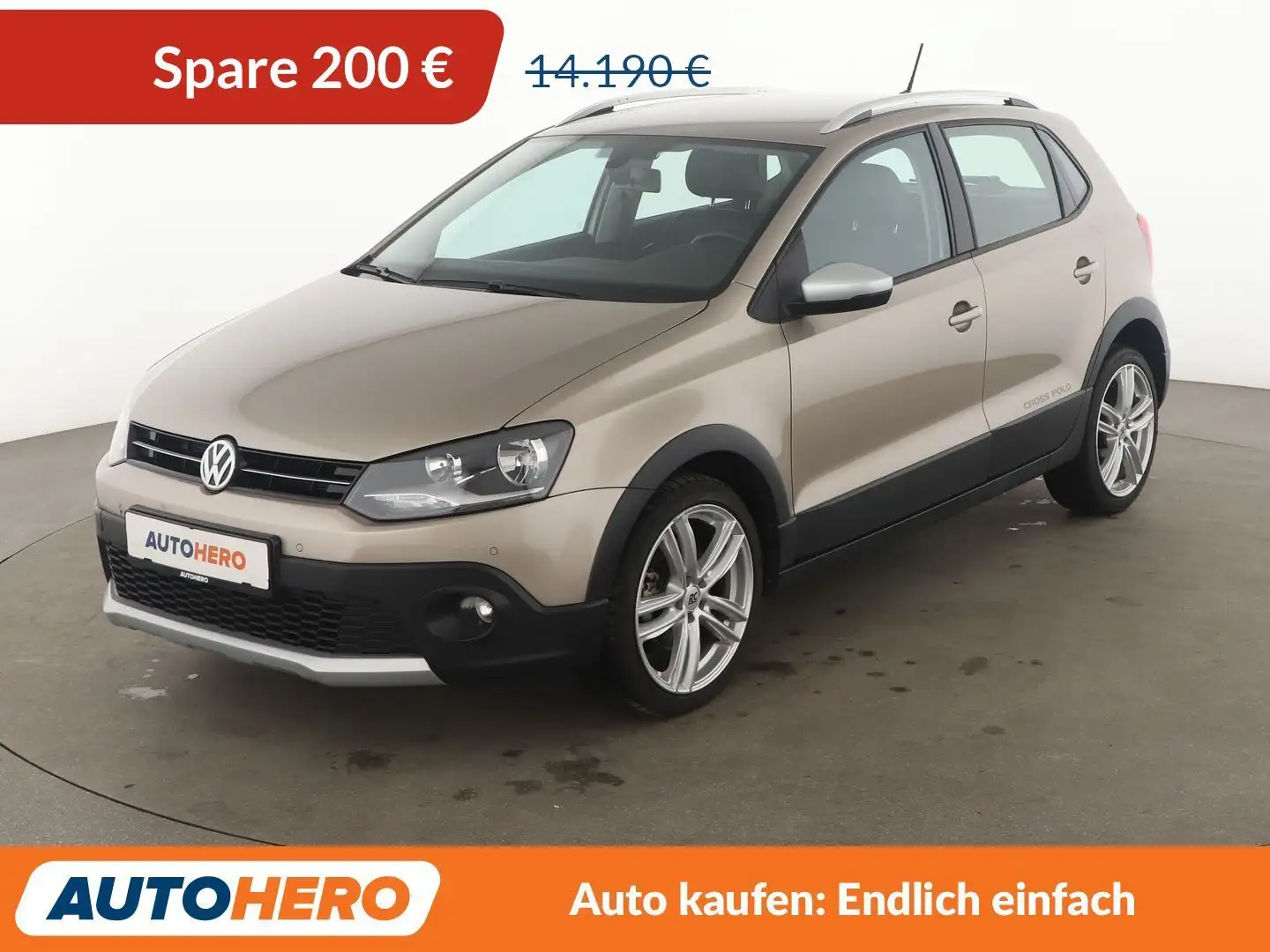 Volkswagen Polo 1.2 TSI CrossPolo BlueMotion Tech*PDC*SHZ*BT Beige - 1