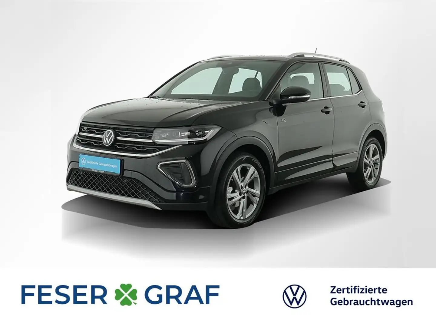 Volkswagen T-Cross R-Line 1.0 TSI DSG Navi Kamera LED SiHz Schwarz - 1