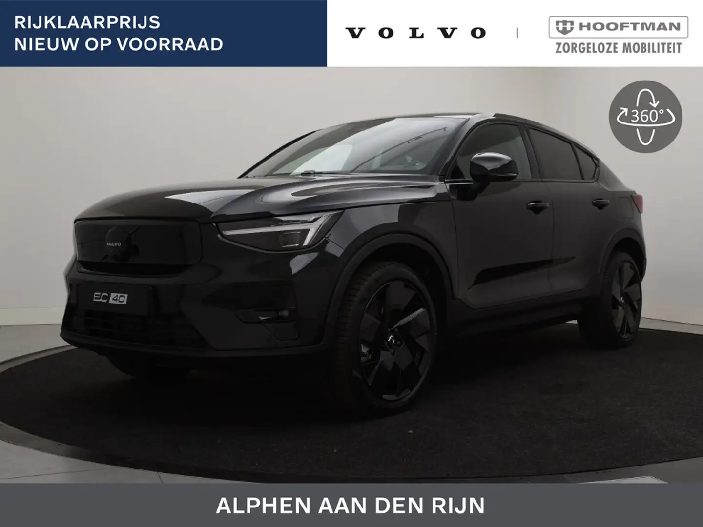 Volvo EC40 EXTENDED RANGE BLACK EDITION *NIEUW OP VOORRAAD* Zwart - 1