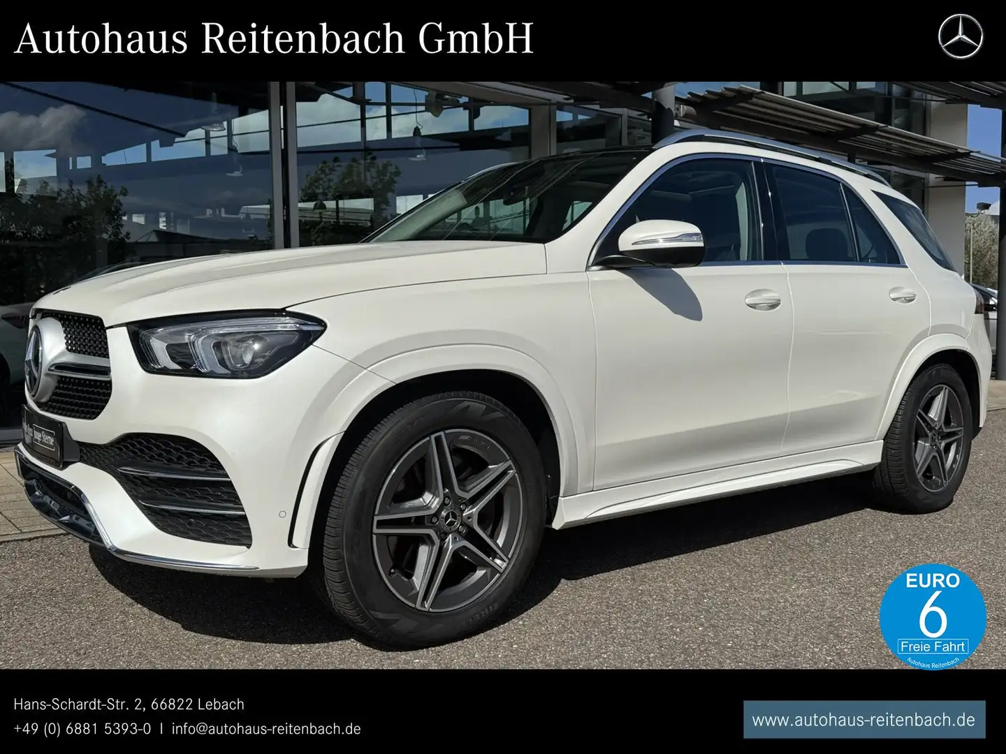 Mercedes-Benz GLE 450 GLE450 4M AMG PANO+STANDHZ AHK+TOTW+360+AIRMATIC Weiß - 1