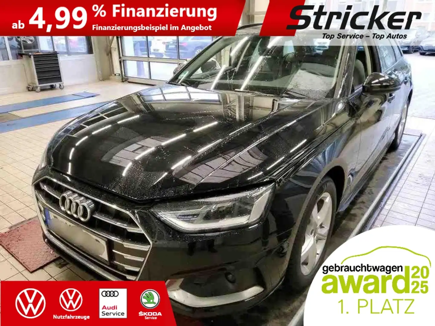 Audi A4 Avant 30 2.0TDI 308,-ohne Anzahlung Kamera Navi S Zwart - 1