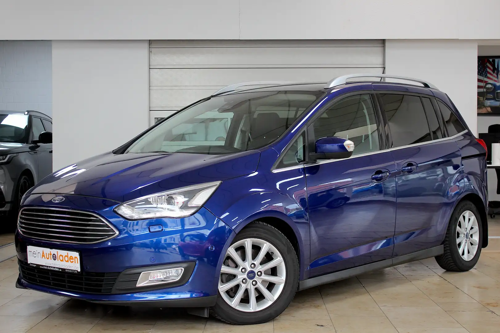 Ford Grand C-Max 150PS Titanium Aut. 7-Sitze *PANO*PARKASSIST*LEDER Blau - 1