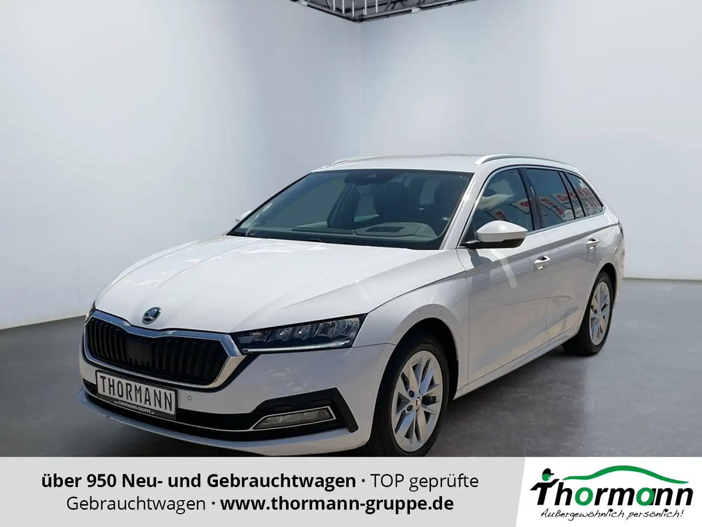 Skoda Octavia Combi Style 2.0 TDI DSG 4xSHZ ACC Weiß - 1