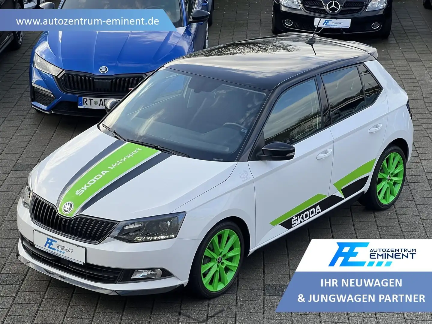 Skoda Fabia 1.4 TSI DSG R5 NAVI KAMERA SHZ LED Blanc - 1