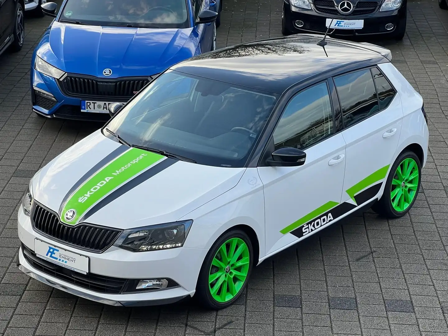 Skoda Fabia 1.4 TSI DSG R5 NAVI KAMERA SHZ LED Blanc - 2