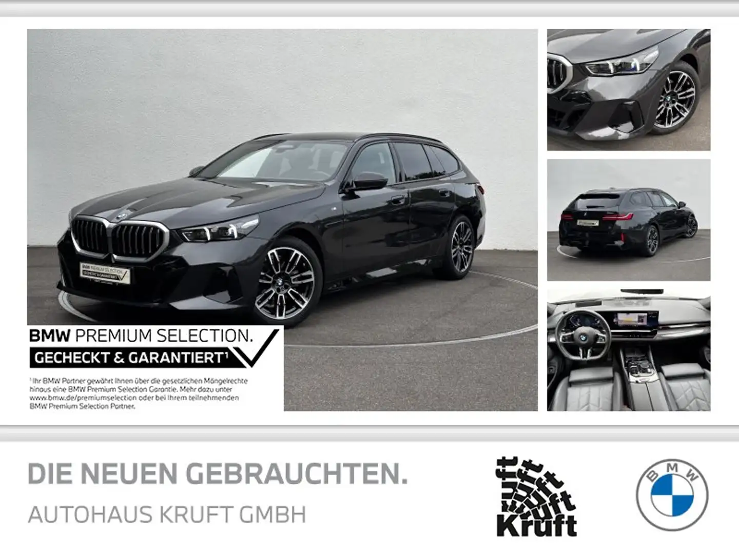 BMW 520 i Touring M SPORT+AHK+STANDHZ+B&W SOUND+ACC Grau - 1
