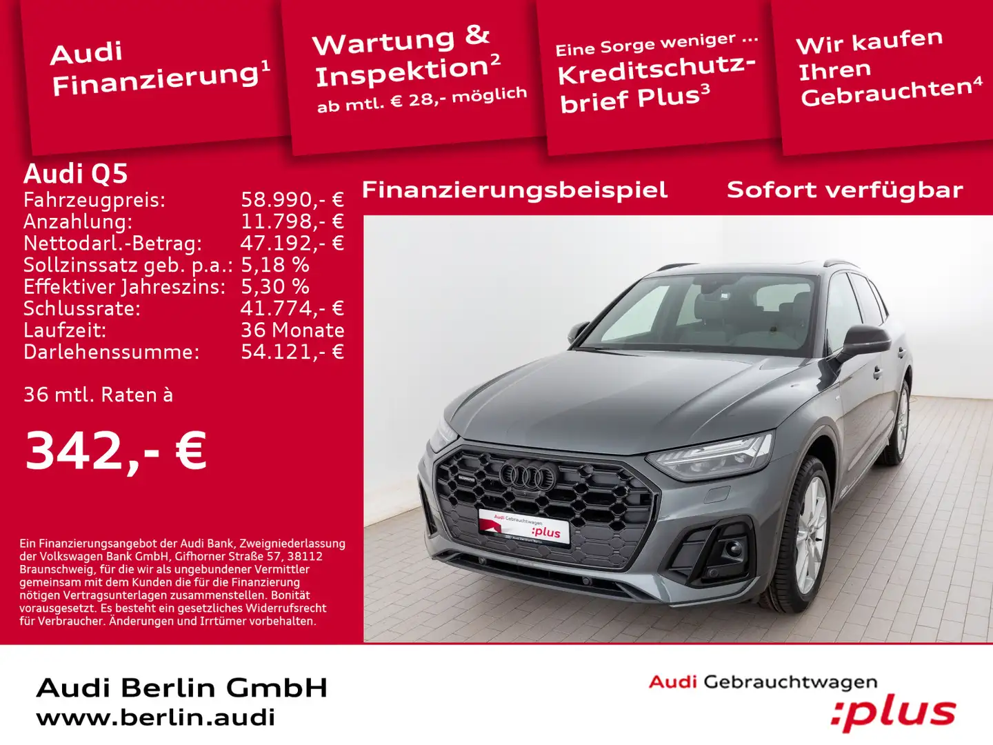 Audi Q5 S line 40 TDI quattro S tronic Green - 1