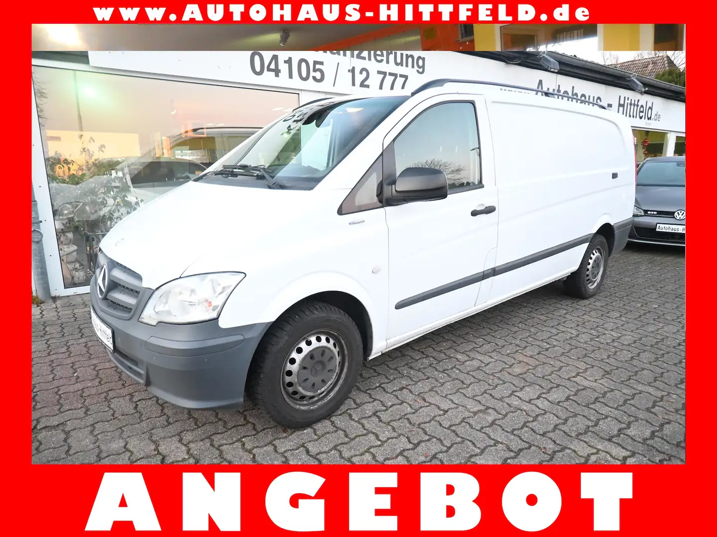 Mercedes-Benz Vito 116 CDI extralang 3-Sitz Navi Flügel Weiß - 1