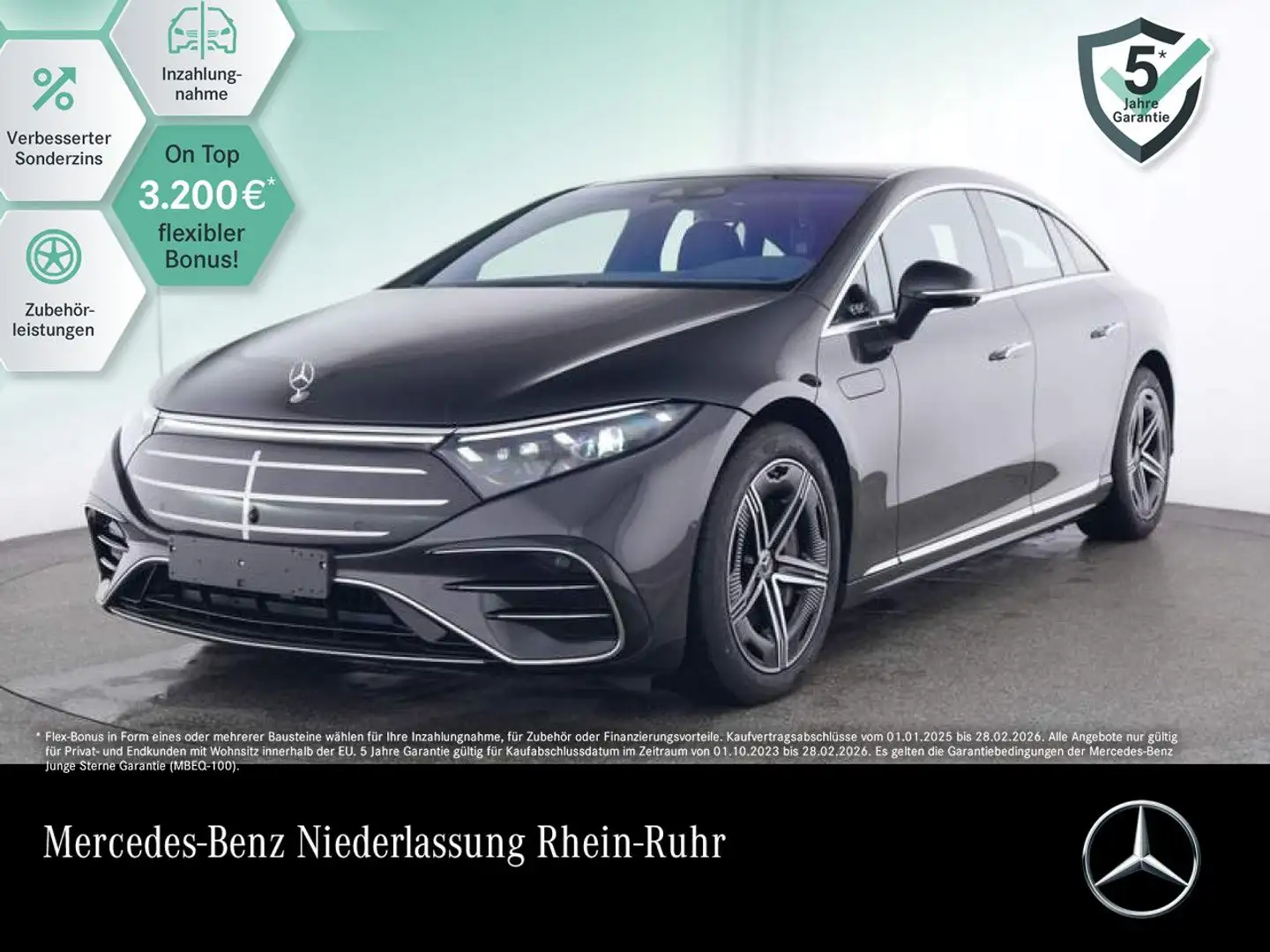 Mercedes-Benz EQS 450 AMG Fahrass Pano Burmester Navi Premium Šedá - 1