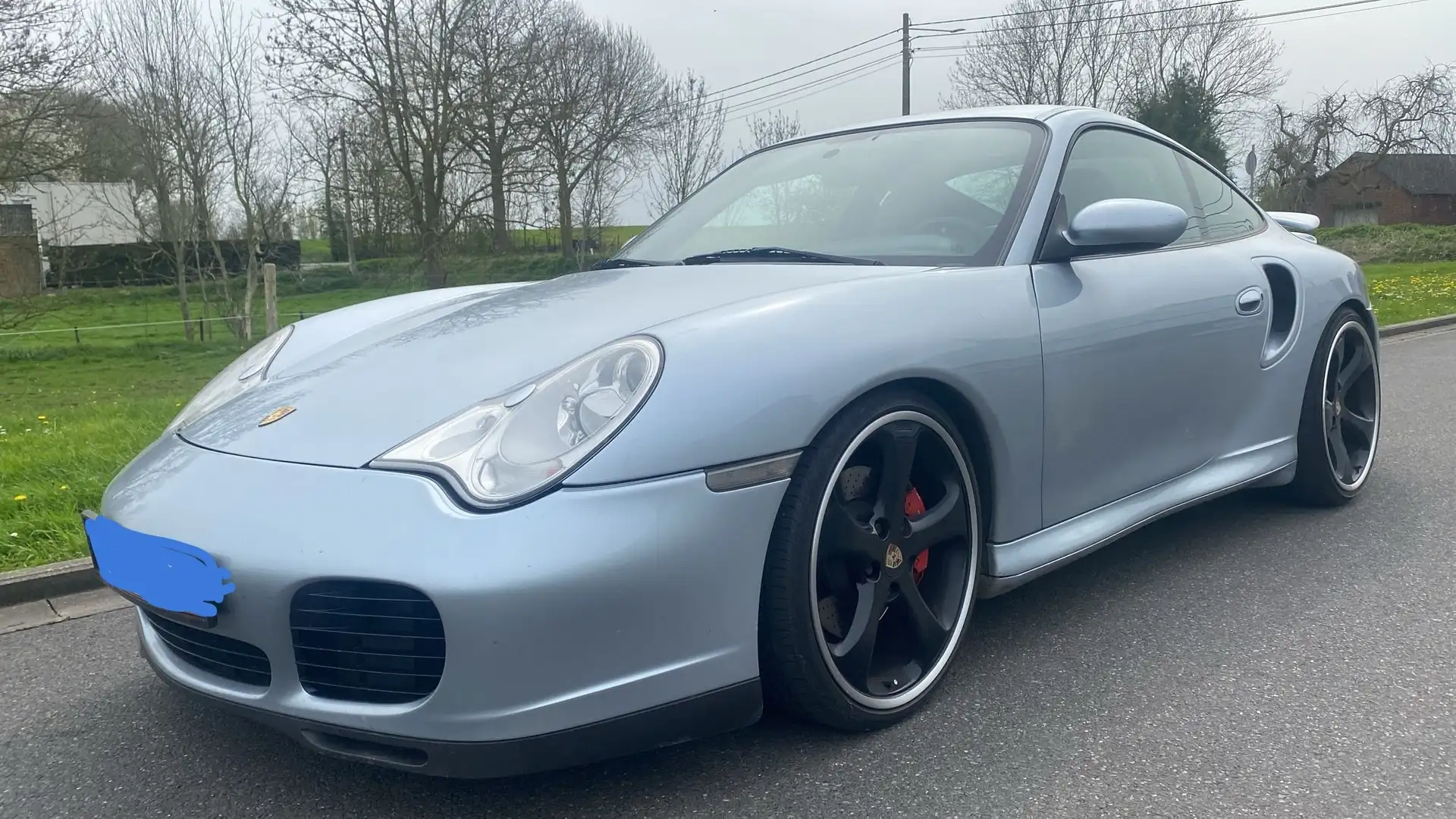 Porsche 996 Turbo 3,6 570cv manuelle 41k€ factures Bleu - 1